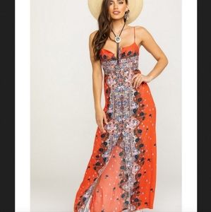 New with Tags Free People Morning Song Red Maxi Dress Size S